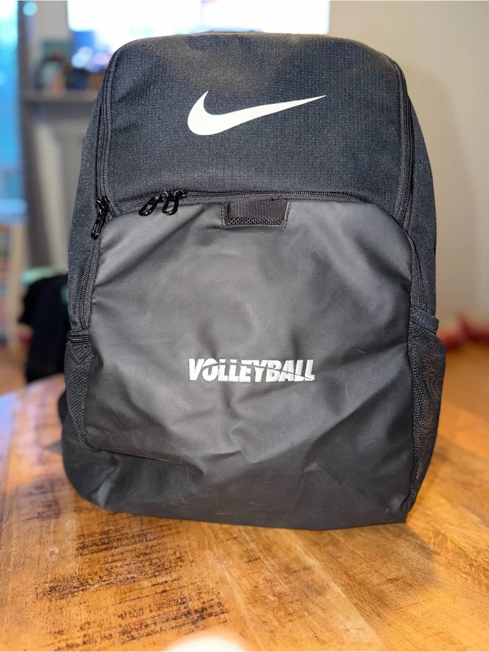Nike Black Volleyball Backpack with White Swoosh